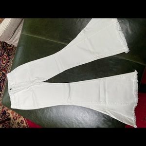 Frayed flare show me your mumu white flares